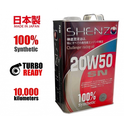 Shenzo Racing Oil 20w50 100% Synthetic Japan Engine Oil